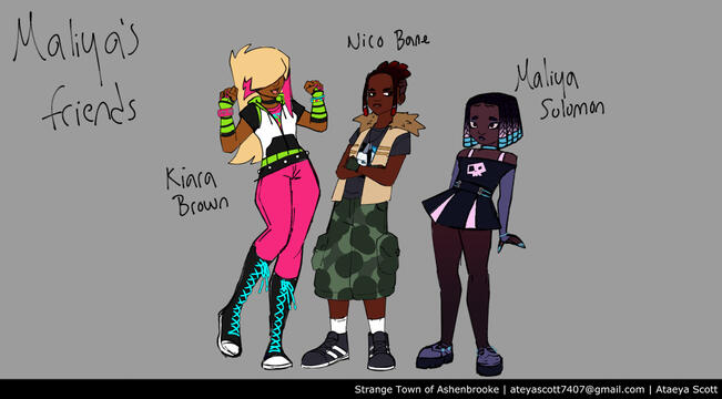 Maliya and Friends | Clip Studio Paint | July 28, 2025